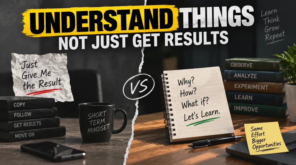 Successful People Try to Understand Things