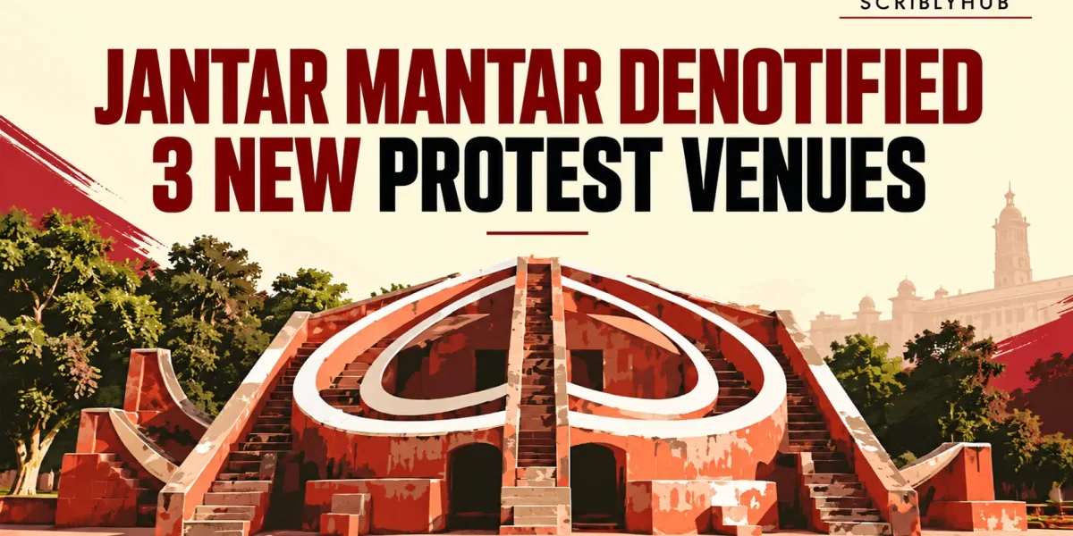 Jantar Mantar Protest Site Denotified: Delhi's New Protest Venues