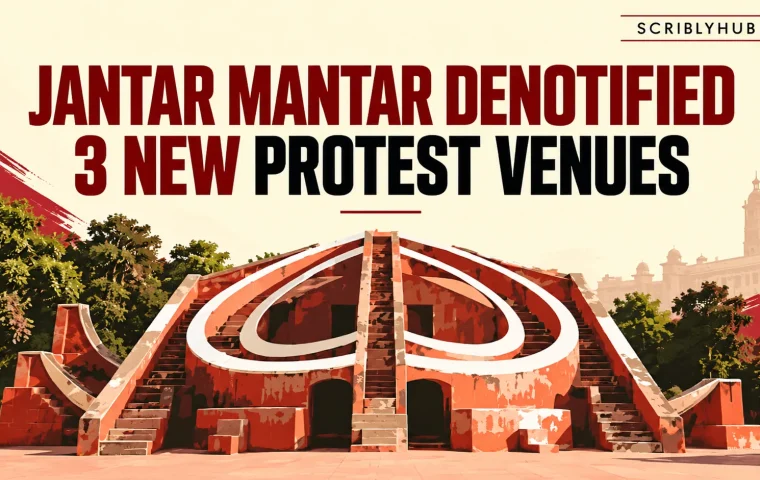 Jantar Mantar Protest Site Denotified: Delhi’s New Protest Venues